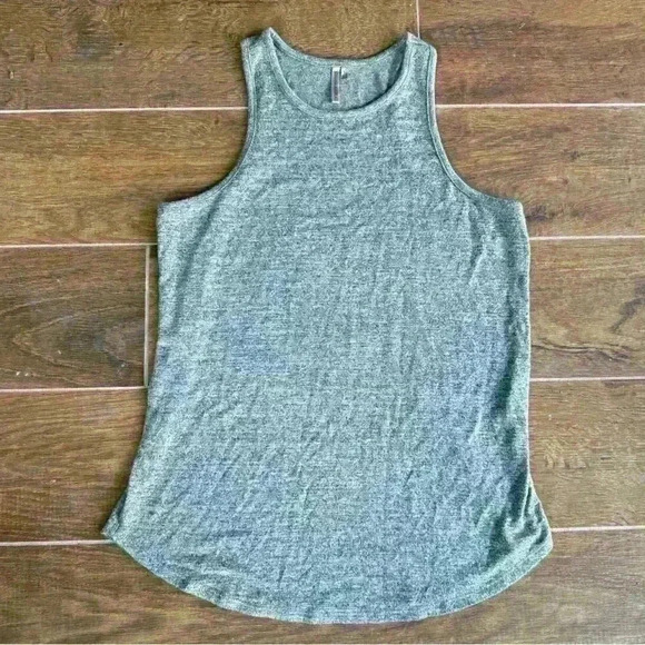 Banana Republic Luxespun Racerback Tank Sweater High Crew Neck Round Hem #268171 - Picture 1 of 9